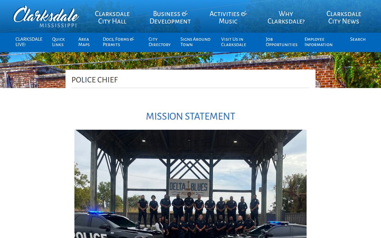 Clarksdale Police Department arrest-record source for Clarksdale booking requests